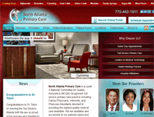 Tablet Screenshot of northatlantaprimarycare.com
